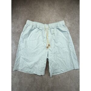 Linen Blend Lounge Shorts A Lot Of 2 Mens L Drawstring Summer Resort CoofAndy